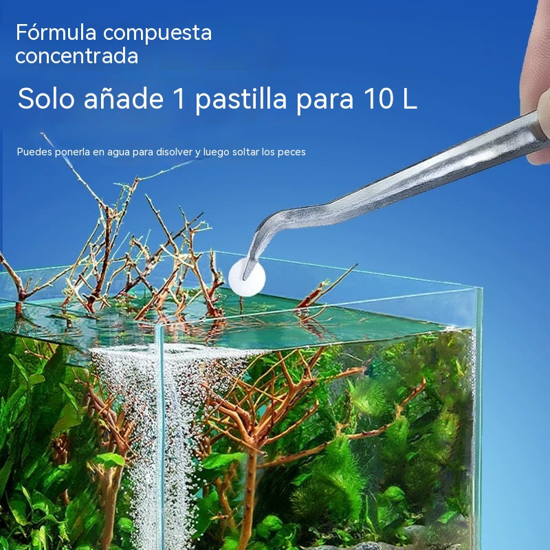 🐟【Compra 1 y llévate 1 gratis】💧 Pastillas efervescentes para limpiar el agua de acuarios y estanques🔥