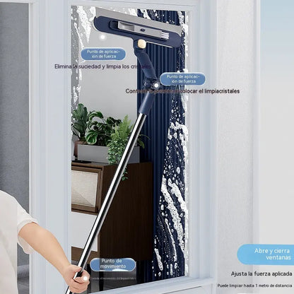 Pértiga especializada para la limpieza de ventanas en edificios de gran altura