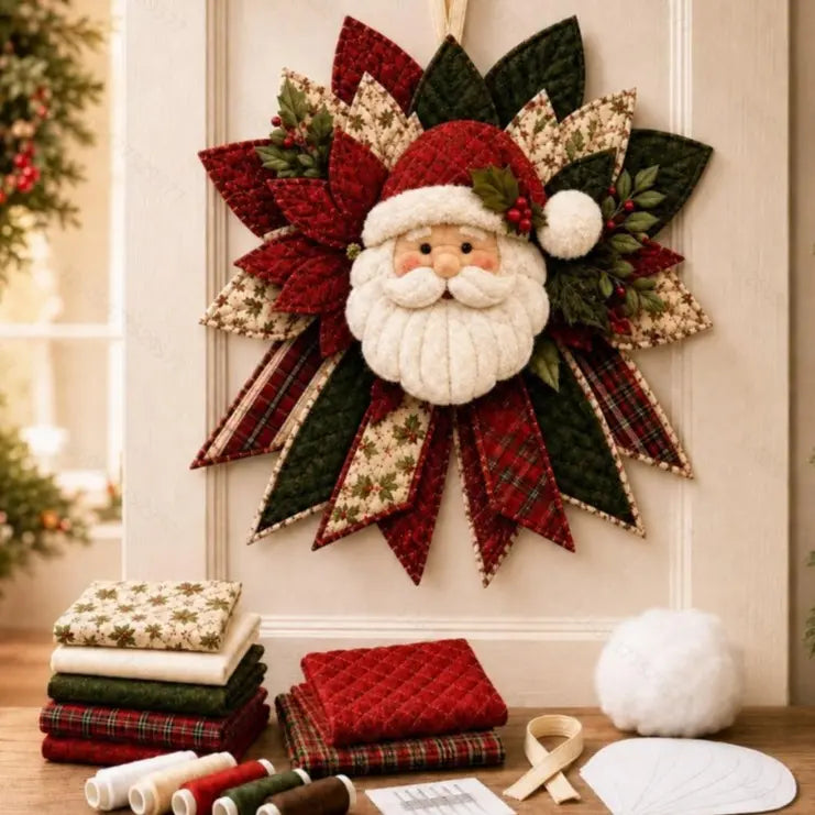 🎃✨🎄 Kit de costura DIY: Lazo decorativo hecho a mano para puertas (Halloween y Navidad)