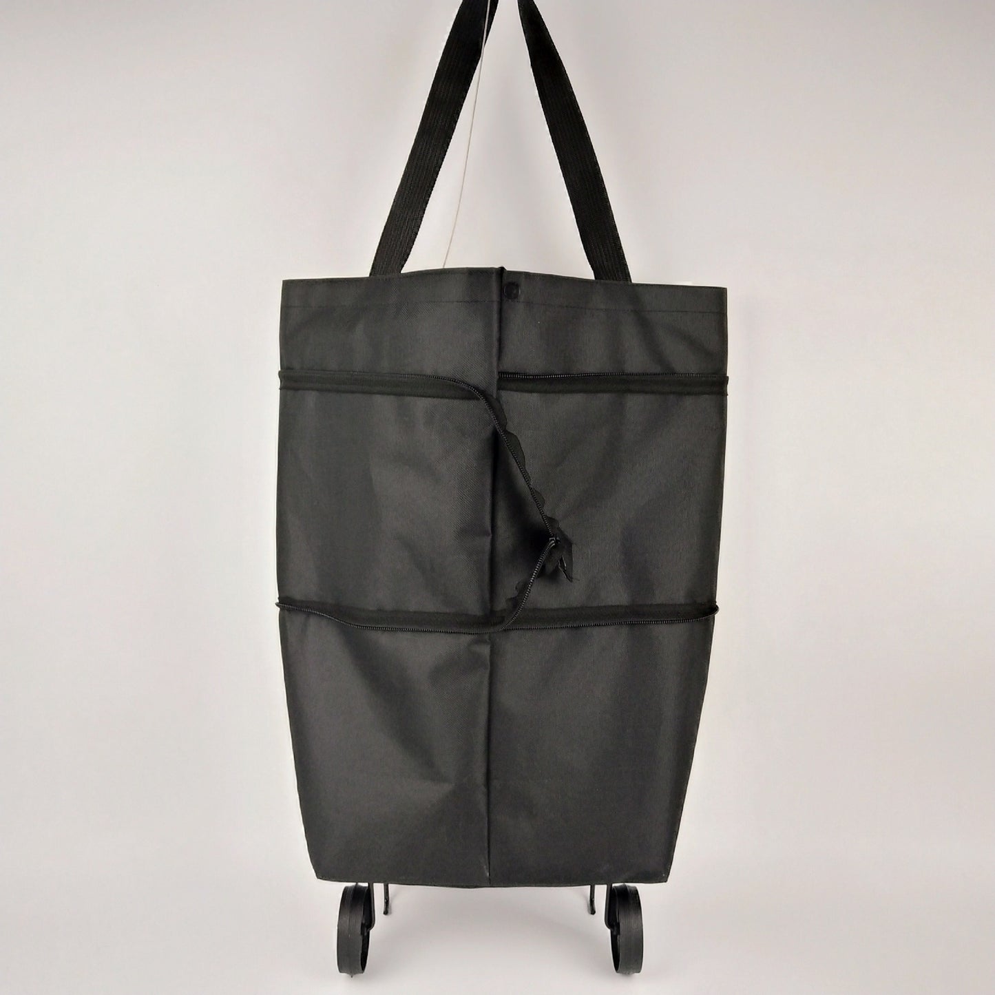 【Producto más vendido】Bolsa de compras plegable y tipo mochila 2 en 1, bolsa/carrito de compras ligero con ruedas
