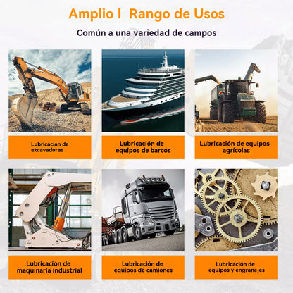 【Compra 1 y llévate 1 gratis】2 artículos por 27 euros🔧Inyector de grasa de alta presión con abrazadera autoblocante y boquilla de engrase de doble asa + manguera flexible de 30 cm