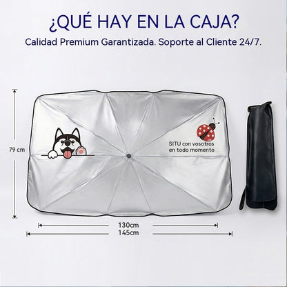 🚗 ¡50% de descuento ahora! ☀️ Parasol para coche: aislamiento térmico eficaz, protección contra rayos UV y protector de parabrisas fácil de plegar.