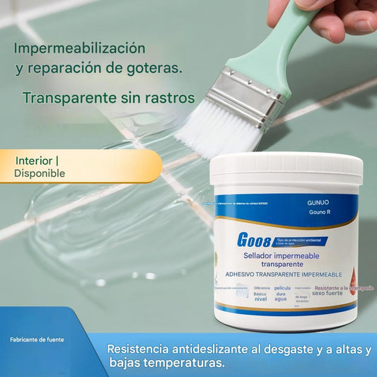 【350 g + cepillo pequeño + guantes desechables】⏰Sellador transparente e impermeable para cualquier superficie
