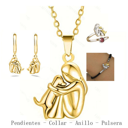 😻🐶 Un elegante conjunto de joyas, imprescindible para los amantes de los perros.