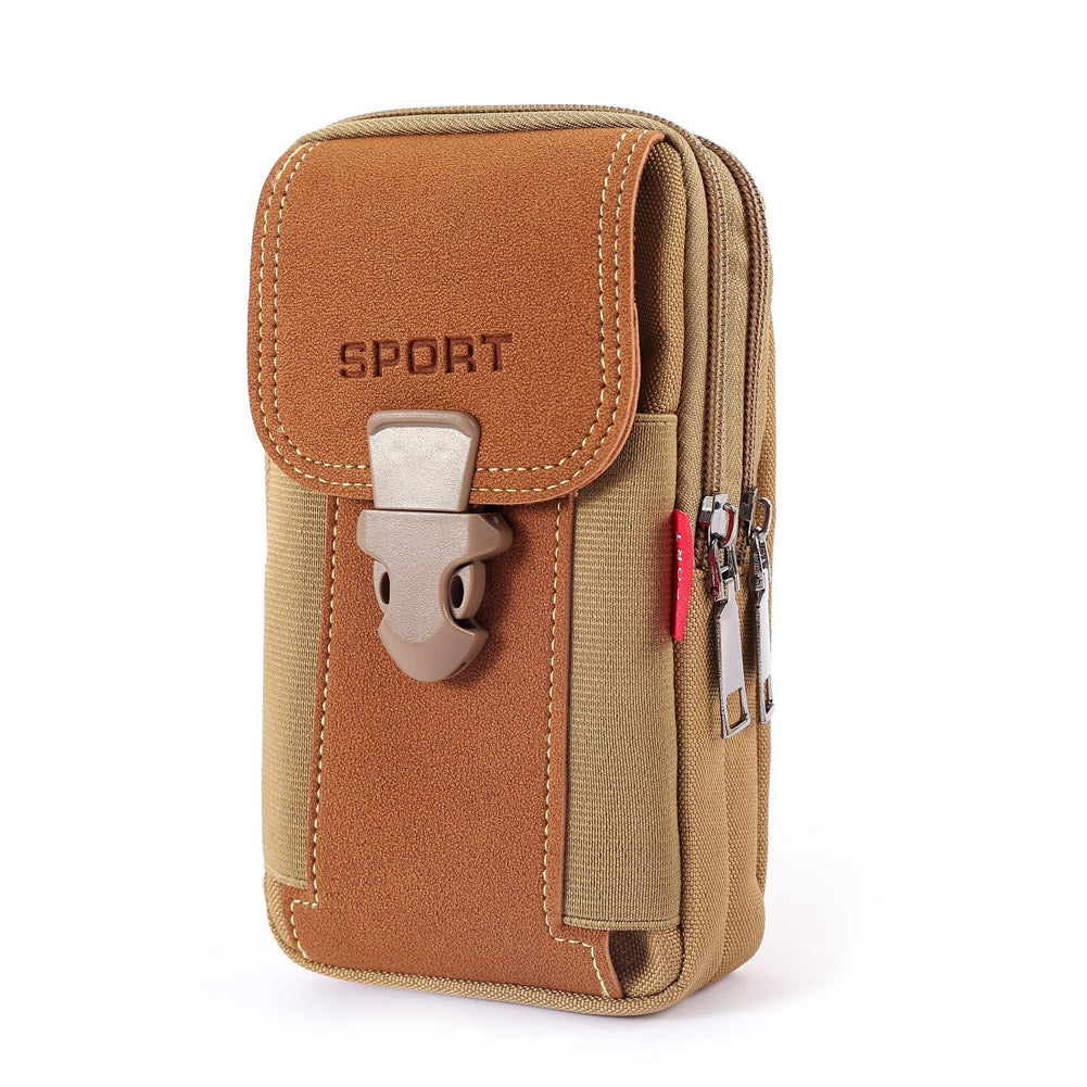 Bolso para teléfono móvil informal para hombre, bolso deportivo multifuncional para exteriores