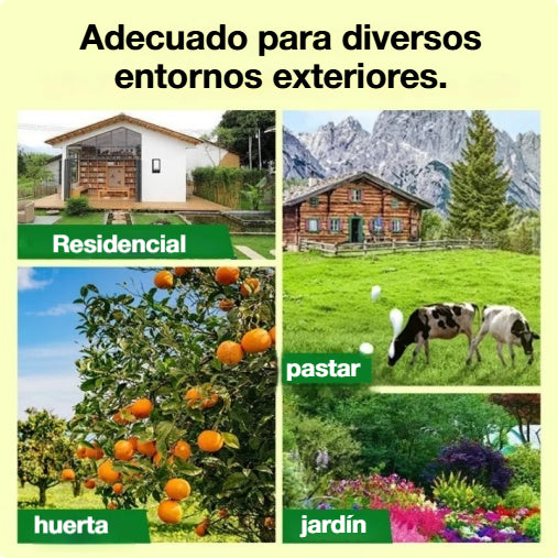 🐅Alarma solar con luz para ahuyentar animales salvajes
