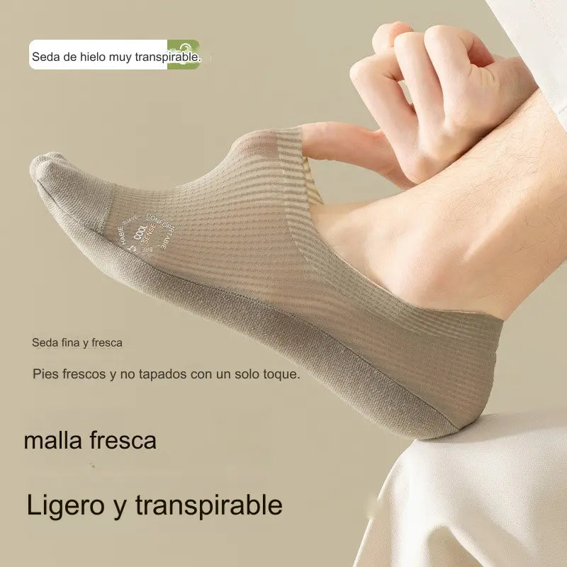 🧦【6 pares 24 euros】Calcetines invisibles transpirables de malla fina antideslizantes universales de 6 piezas