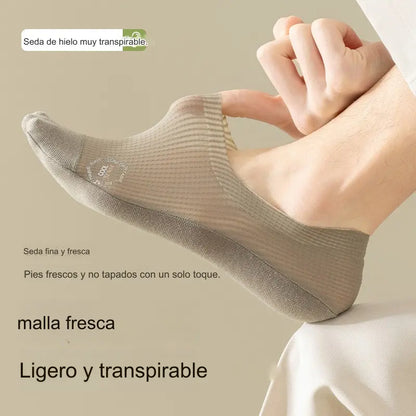 🧦【6 pares 24 euros】Calcetines invisibles transpirables de malla fina antideslizantes universales de 6 piezas