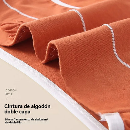 【7 artículos】Ropa interior de algodón puro de cintura alta para mujer, antibacteriana con grafeno 7A
