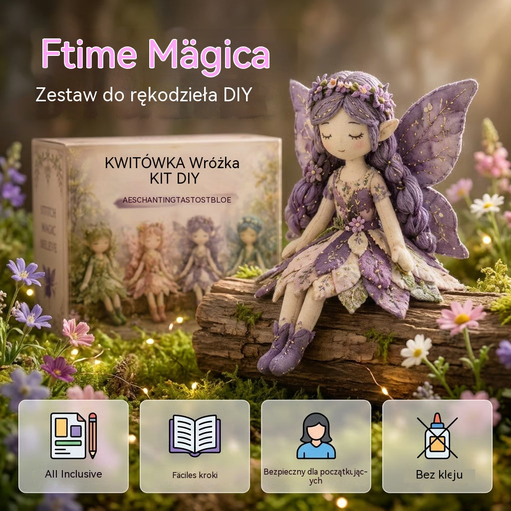 🌸50% zniżki – seria do szycia „Bajki” – zestaw lalek wróżek do samodzielnego uszycia✨👼
