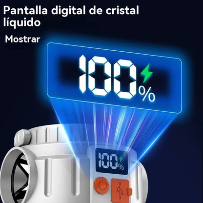 🏕️🌞Luz de camping con pantalla digital recargable solar LED multifunción de emergencia para exteriores