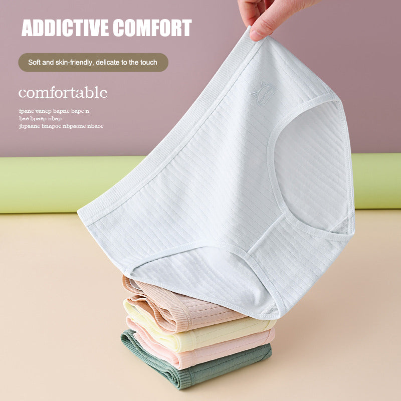 【Paquete de 7】【Tallas M-2XL】Nuevas braguitas premium de algodón de talle alto, impermeables y antibacterianas (colección 2026)-【Para pesos de 35 a 100 kg】