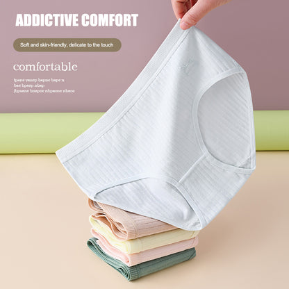 【Paquete de 7】【Tallas M-2XL】Nuevas braguitas premium de algodón de talle alto, impermeables y antibacterianas (colección 2026)-【Para pesos de 35 a 100 kg】