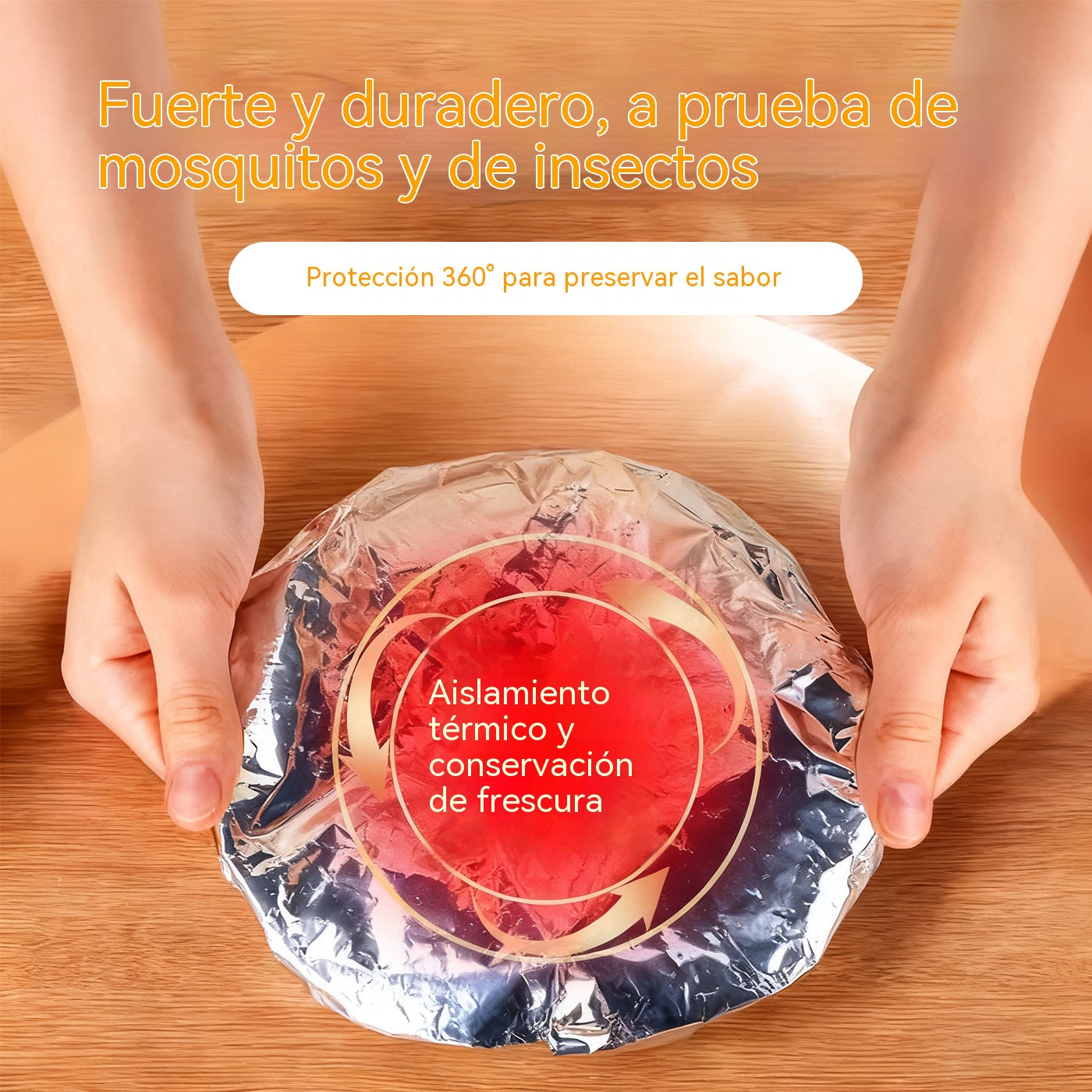 📢📢 💥【100 piezas】🍎🔥 Cubierta térmica reutilizable de papel de aluminio apto para alimentos
