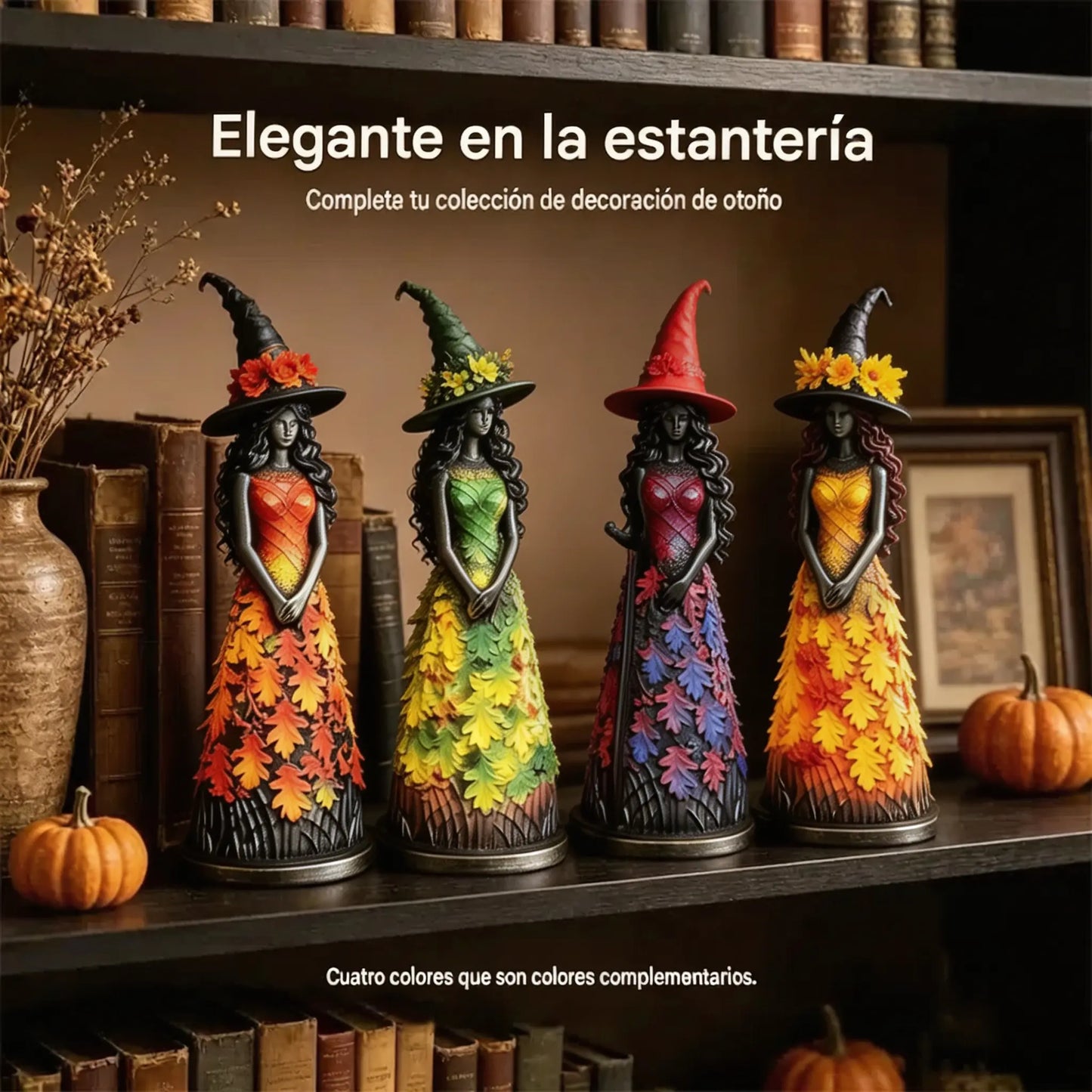 🧙‍♀️ Figura de bruja encantada de otoño