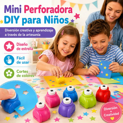 [10 piezas 28 euros]Perforadora de flores para niños, juguete educativo, perforadora DIY