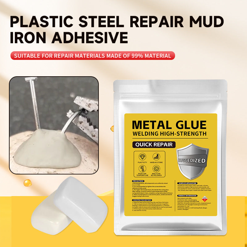💥💥【160 g】Pegamento reparador de alta resistencia para fundición, metal, cerámica, muebles, plásticos, acero y hierro.