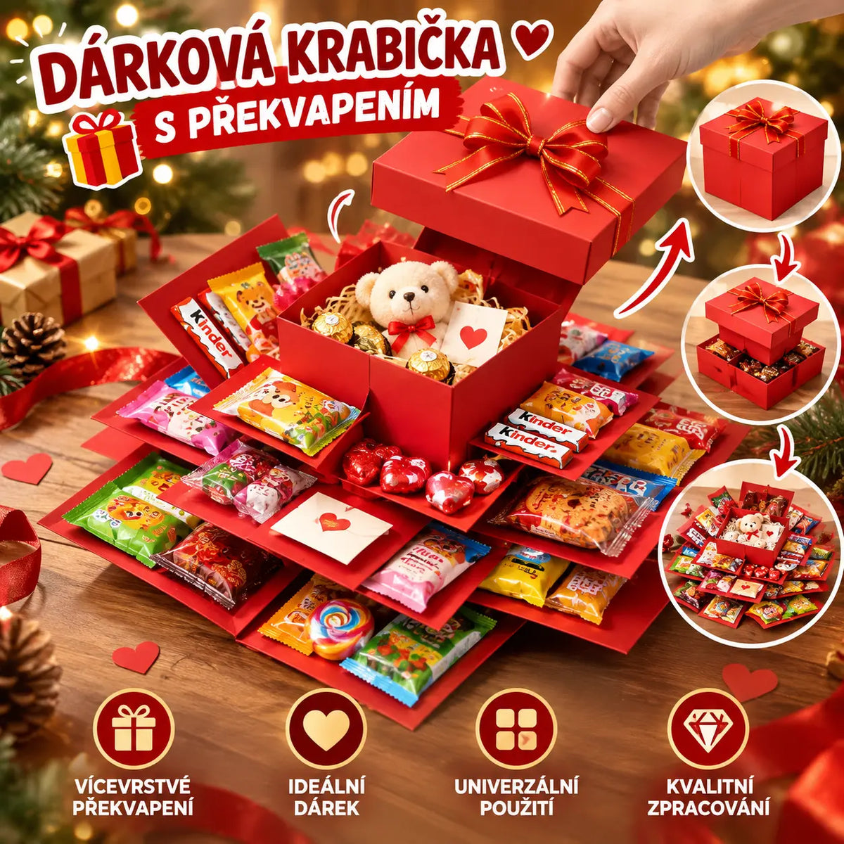 💖Prodáno přes 50 000 kusů! 🎁✨Sada s výbušným překvapením a dárkovou krabičkou