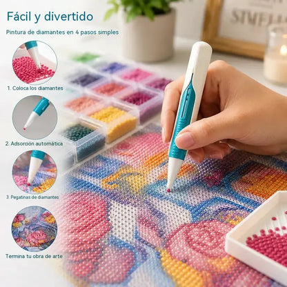 ⏰ Último día: 50 % de descuento – 💎 Set de bolígrafo dispensador automático y bandeja para Diamond Painting