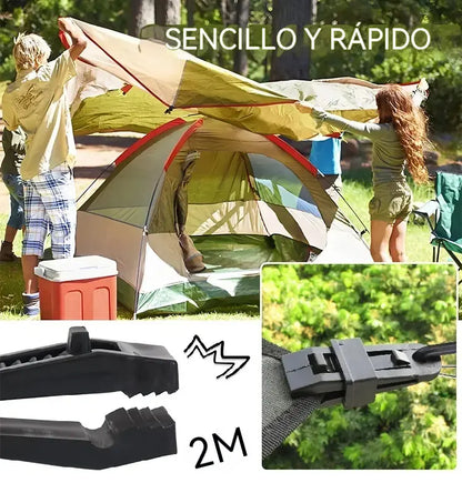 🏡🌿[50 piezas] Clips de montaje para malla de sombra, clips de montaje para tiendas de campaña