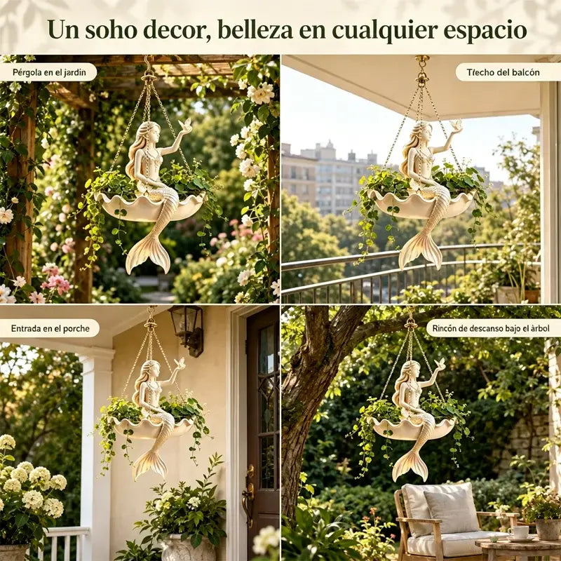 🌸 Maceta Colgante Bailarina | Elegancia Artística para Jardín, Balcón y Hogar