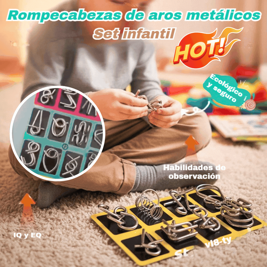 🔥Juguetes educativos para niños, hebilla de inteligencia