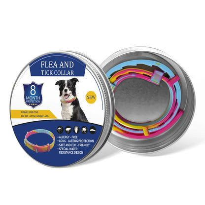 【2PCS】Collar repelente de mosquitos de tamaño ajustable para mascotas, perros y gatos.