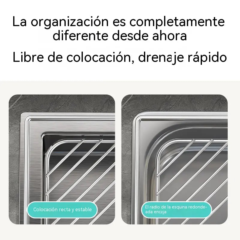🔥Escurridor de fregadero que ahorra espacio