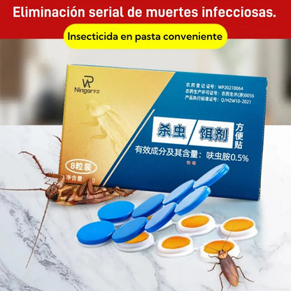 💥【50%OFF】【5 cajas con 40 cápsulas】 Parche de cebo de gel fuerte para matar cucarachas