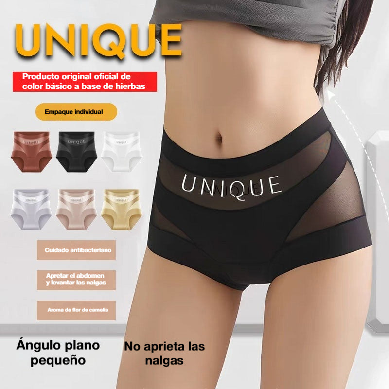 🔥🩲【Compra 6 y llévate 6 gratis】- Oferta de último día💥 Ropa interior de alto ajuste, cómoda, sin costuras y transpirable que reafirma el abdomen.