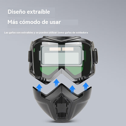 😎Casco de soldadura totalmente automático con cambio de luz y máscara protectora montada en la cabeza para soldadores