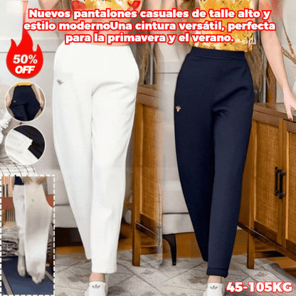 👖💘【45-105 kg】¡Pantalones de algodón para uso diario con filtro de aire y alta elasticidad!