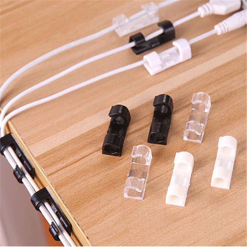 🎁【40 Piezas】🚨 Solo hoy: 50% de descuento en clips autoadhesivos para cables.