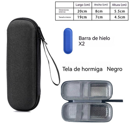 Caja refrigeradora para insulina - Bolsa portátil para almacenar medicamentos