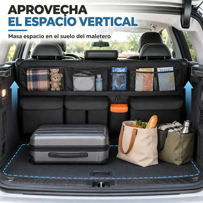 🚗🧰 Bolsa Organizadora para Maletero de Coche | Gran Capacidad, Resistente y Colgante para Guardar Herramientas y Accesorios