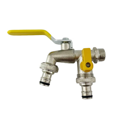 🔥Doble salida para uso exterior | Válvula antirretorno integrada y latón antihielo (UKCA/CE)🚰