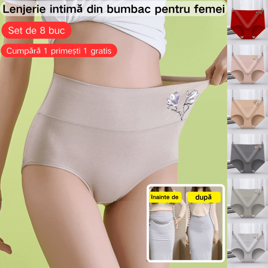 🔥【8  piezas 】【40-85kg】🔥Último día - 50% de descuento - Braguitas de algodón antibacteriano que no dejan marcas