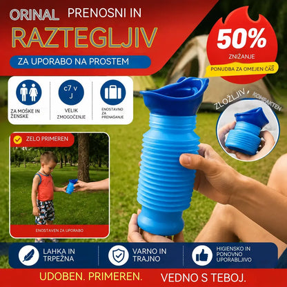 🔥Prenosni zložljivi pisoar za moške, ženske, otroke in starejše – Pisoarji za večkratno uporabo