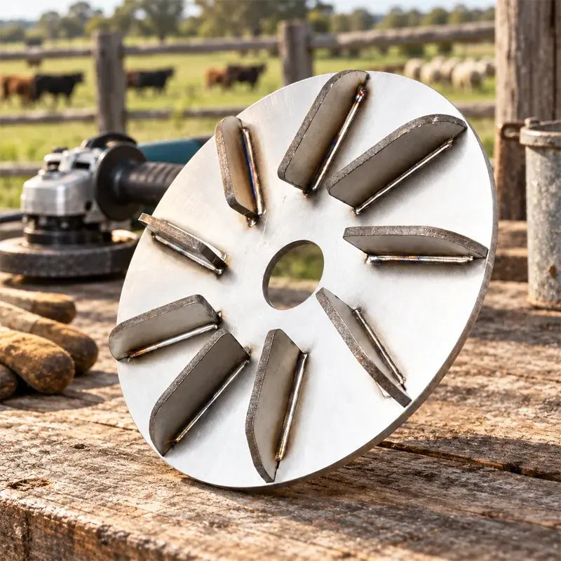 🔧🪚 Disco Desplumador de Acero Inoxidable para Amoladora | Disco Quitapelos para Limpieza y Procesado de Carne de Cerdo, Oveja y Ternera