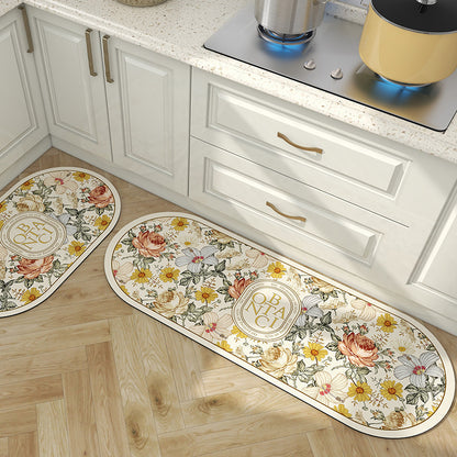 💥Oferta por tiempo limitado💥Nueva alfombra de cocina de barro de diatomeas, absorbente de agua, antideslizante y resistente a la suciedad-【45*75cm+45*120cm】
