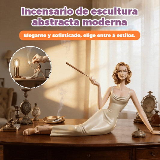 Escultura abstracta moderna, escultura de aromaterapia, quemador de incienso artesanal