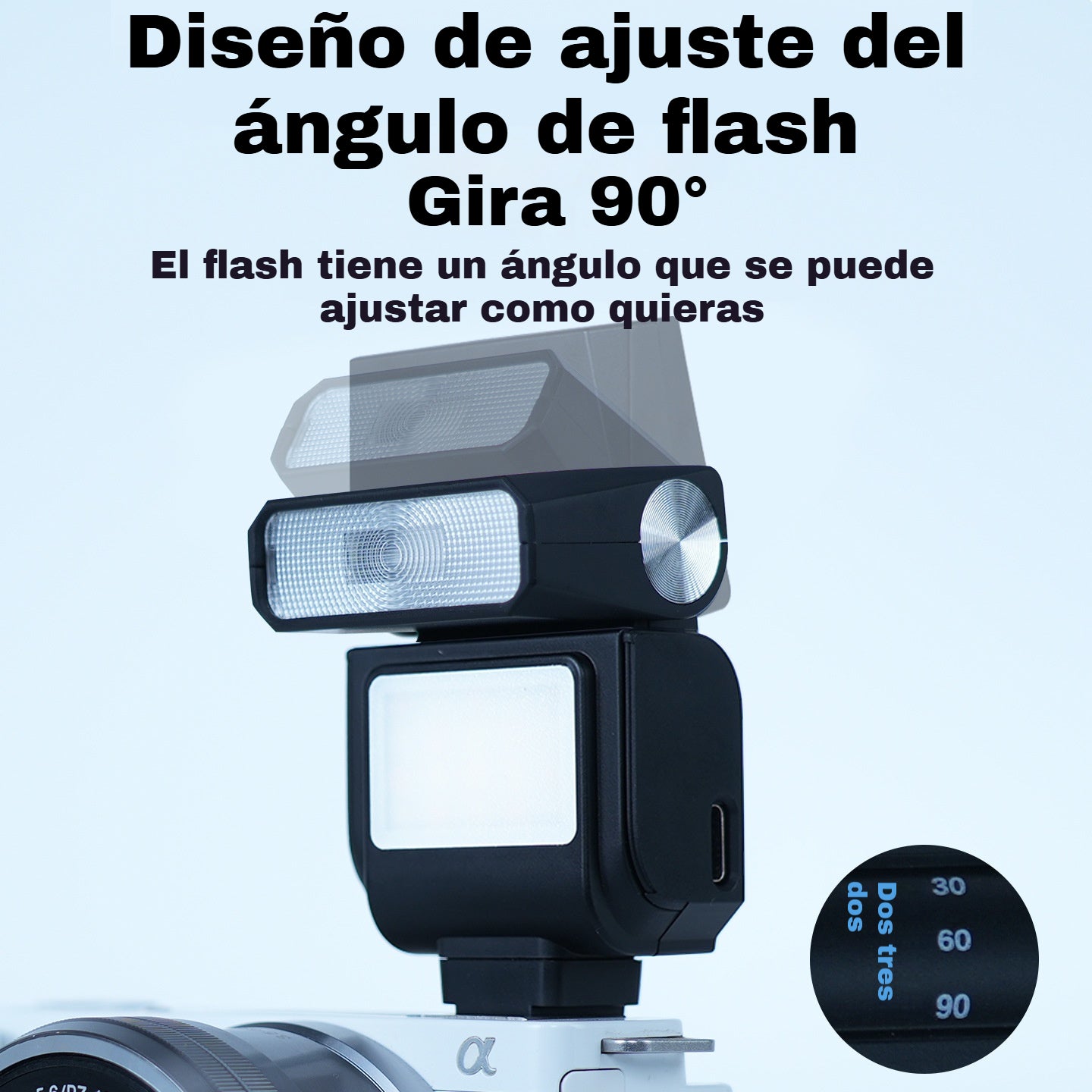 📢📢 ¡50% DE DESCUENTO! ⏰ Flash de cámara recargable de bolsillo