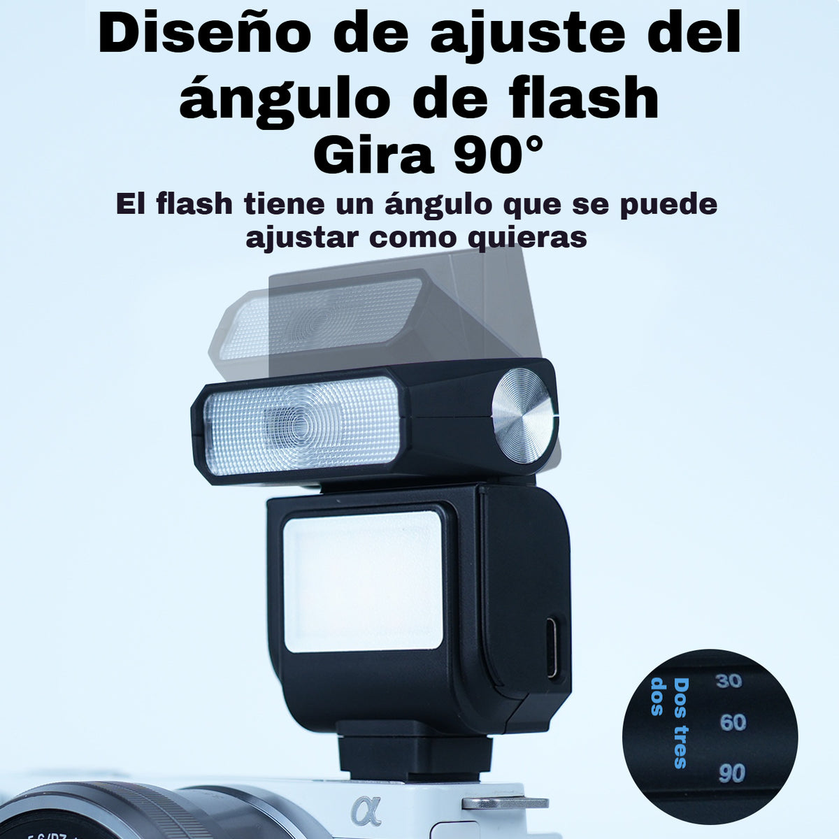 📢📢 ¡50% DE DESCUENTO! ⏰ Flash de cámara recargable de bolsillo