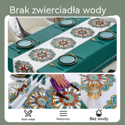 🔥【Ostatnia promocja】Ekskluzywny obrus w stylu retro, wodoodporny, olejoodporny i zapobiegający poparzeniom.