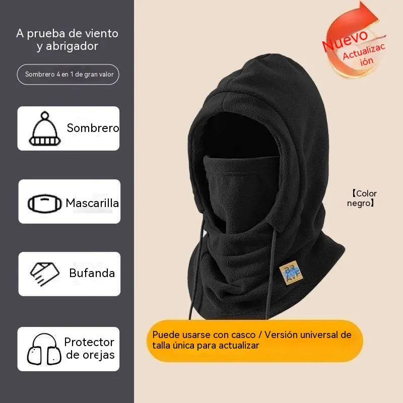 ❄️ Gorro térmico integral con forro polar que te mantiene abrigado hasta -20 grados Celsius. ⛷️ Ideal para esquiar, andar en moto y actividades al aire libre.