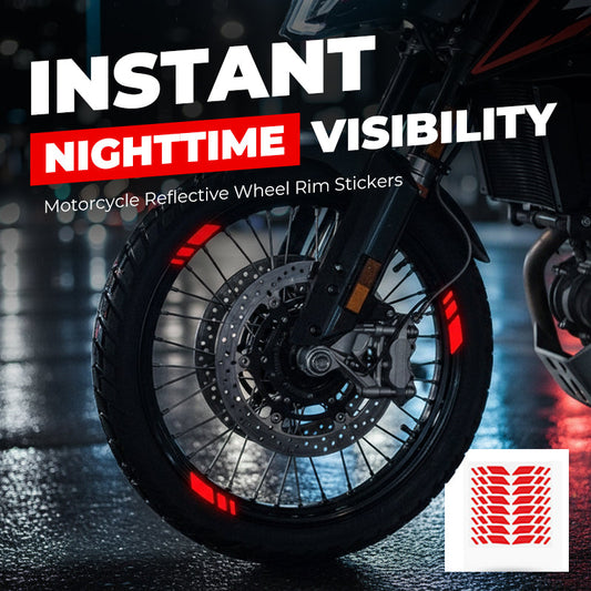 🚲【2 piezas】⚠Pegatinas reflectantes para ruedas de motocicleta