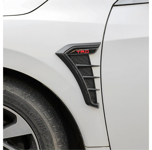 🏎️2 piezas 26 euros🔥 Pegatinas para las rejillas de ventilación laterales del coche: diseño deportivo y protección contra arañazos. Embellecedor decorativo universal de TPU ✨