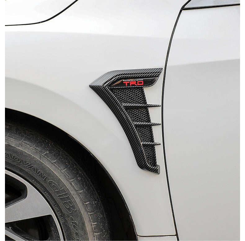 🏎️2 piezas 26 euros🔥 Pegatinas para las rejillas de ventilación laterales del coche: diseño deportivo y protección contra arañazos. Embellecedor decorativo universal de TPU ✨