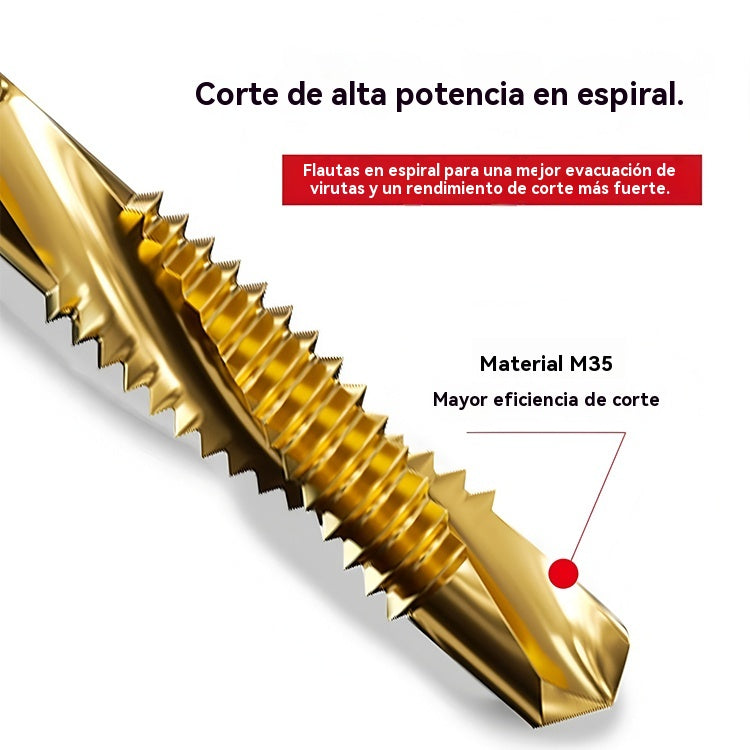 🛠️🎁【Paquete de 12】👨‍🏭 Las brocas de rosca compuesta se pueden utilizar para taladrar y cortar, diseño de doble propósito y autoperforante, adecuadas para instalación y mecanizado.