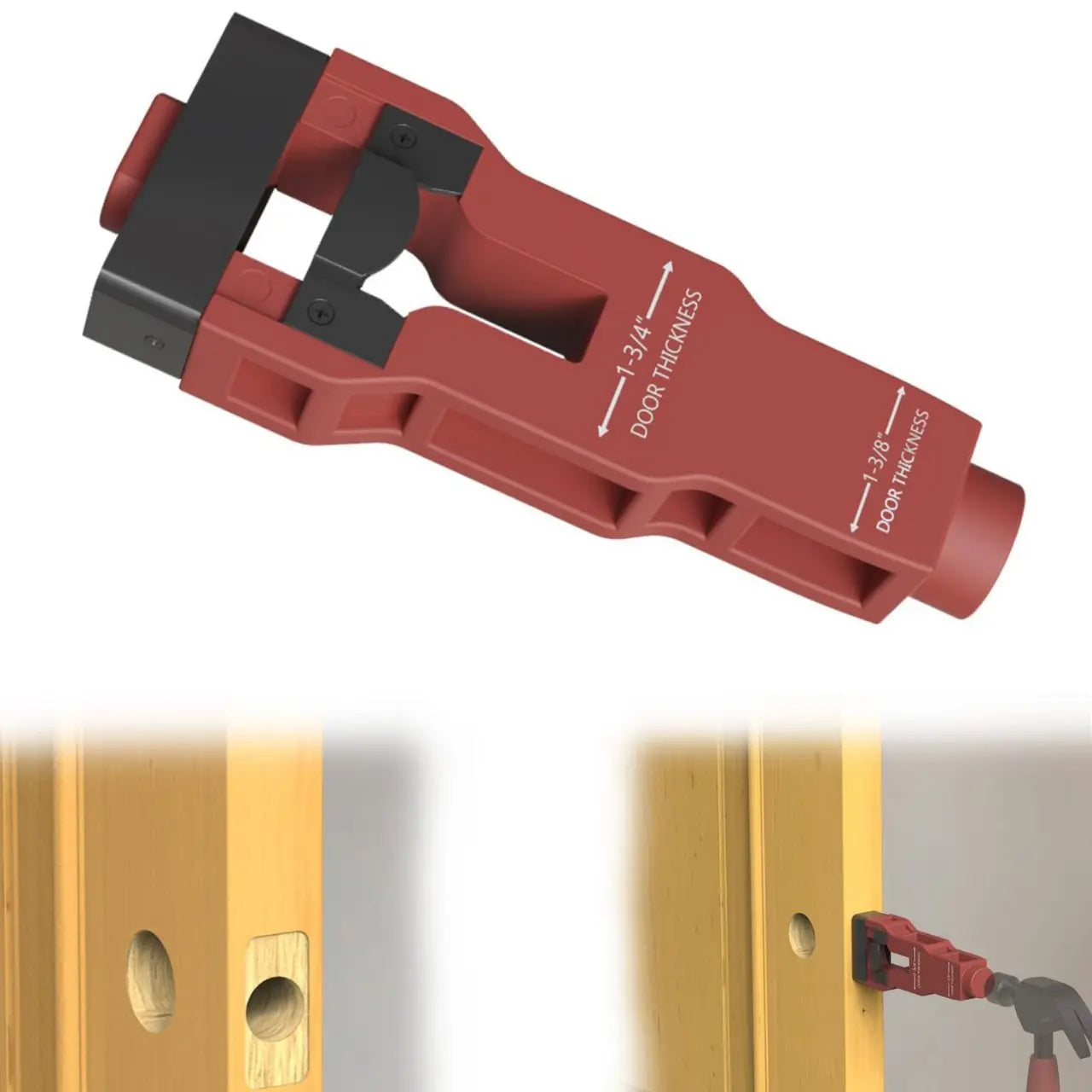 Herramienta para embutir pestillos de puertas